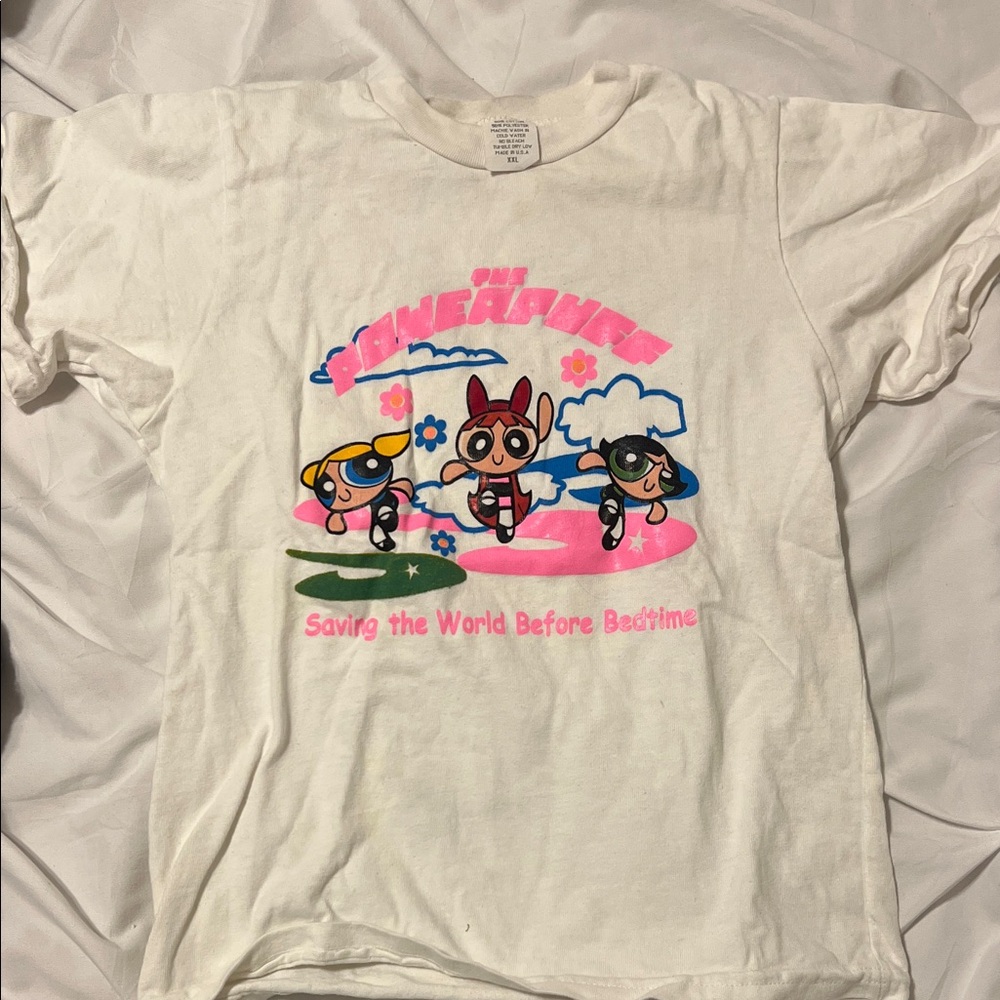 Powerpuff Girls White T-Shirt for Kids